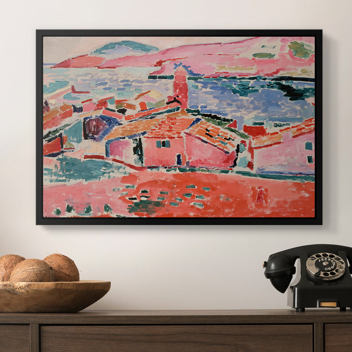 View of Collioure, 1905 - Floater Framed Canvas Print