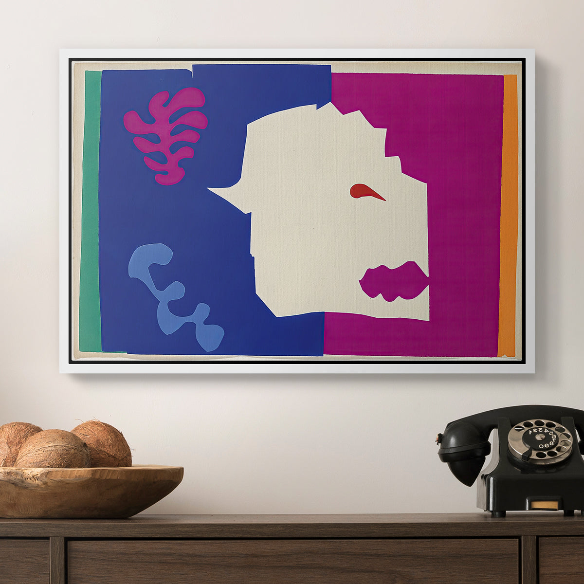 The Wolf (Le loup), from Jazz, 1947 - Floater Framed Canvas Print