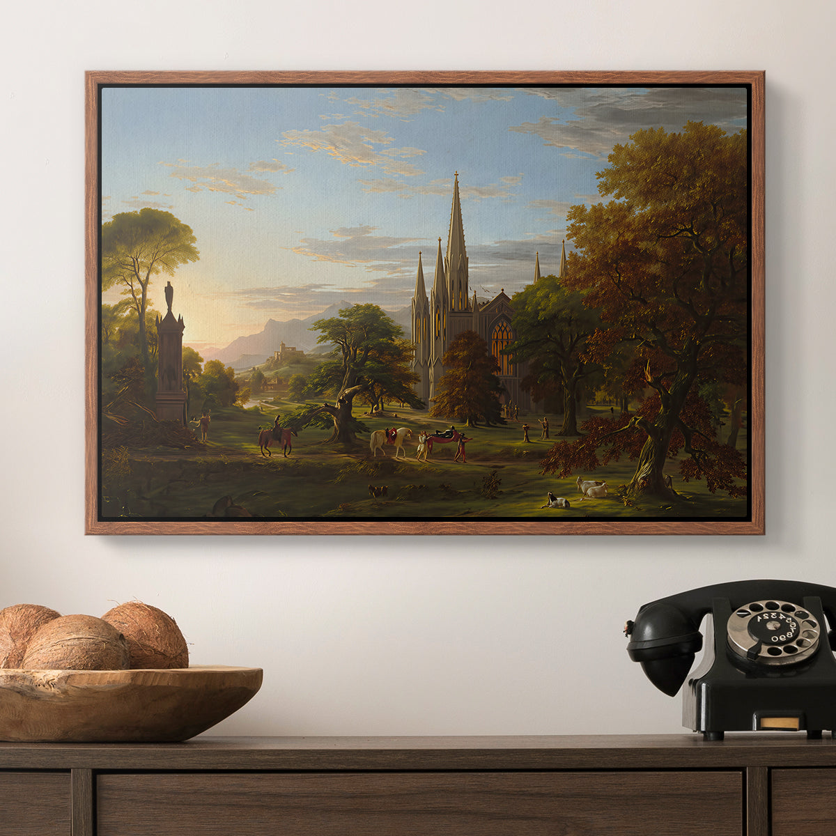 The Return, 1837 - Floater Framed Canvas Print