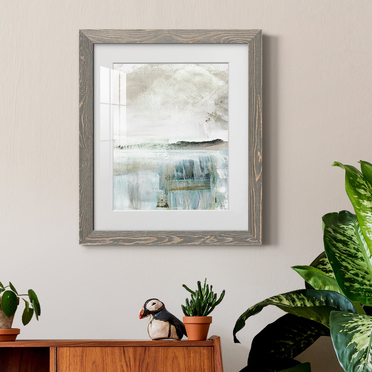 Summer Teal II - Premium Framed Print - Distressed Barnwood Frame - Ready to Hang