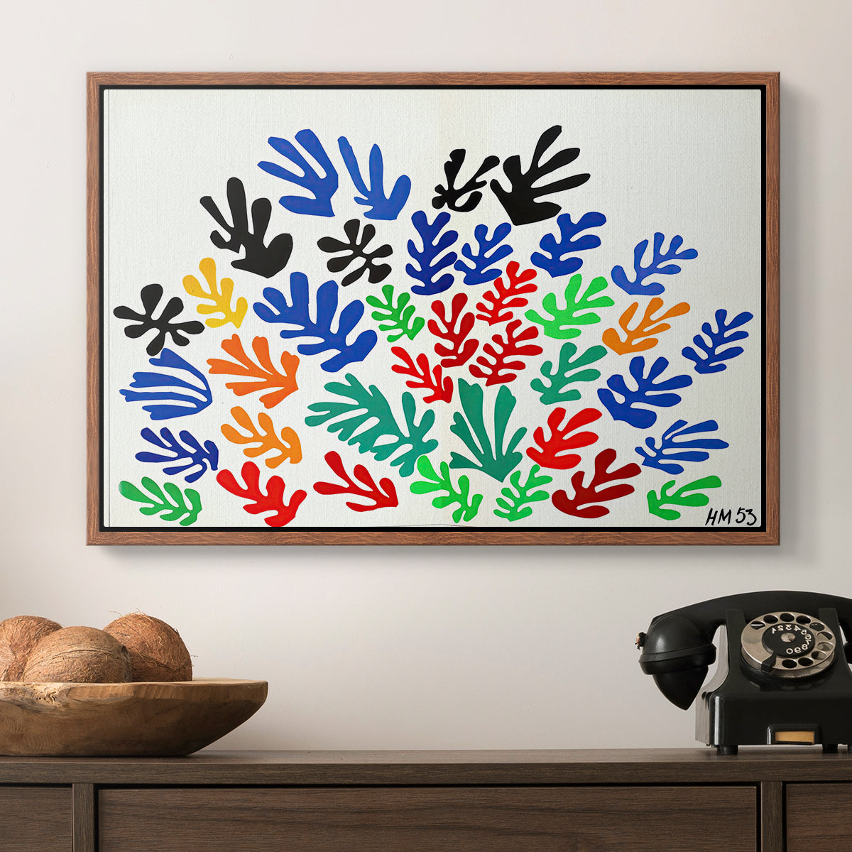 The Sheaf (La gerbe), 1953 - Floater Framed Canvas Print