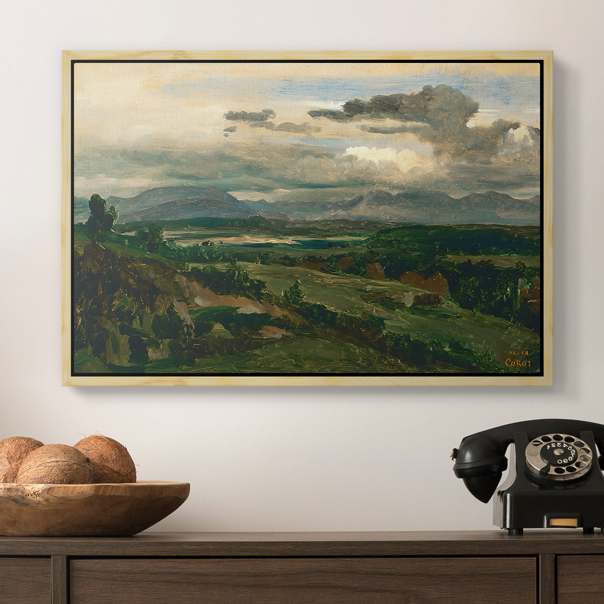 Civita Castellana, c. 1860s - Floater Framed Canvas Print