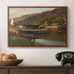 Landingsbrygge Husvik, Drøbak, 1875 - Floater Framed Canvas Print