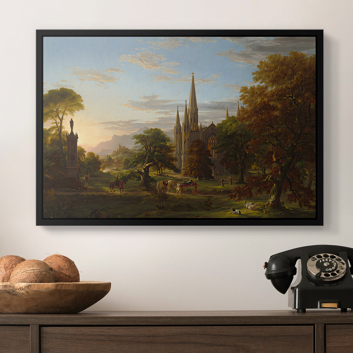 The Return, 1837 - Floater Framed Canvas Print