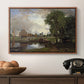 Dedham Lock and Mill, c. 1820 - Floater Framed Canvas Print