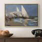 The Beach at Valencia, 1908 - Floater Framed Canvas Print