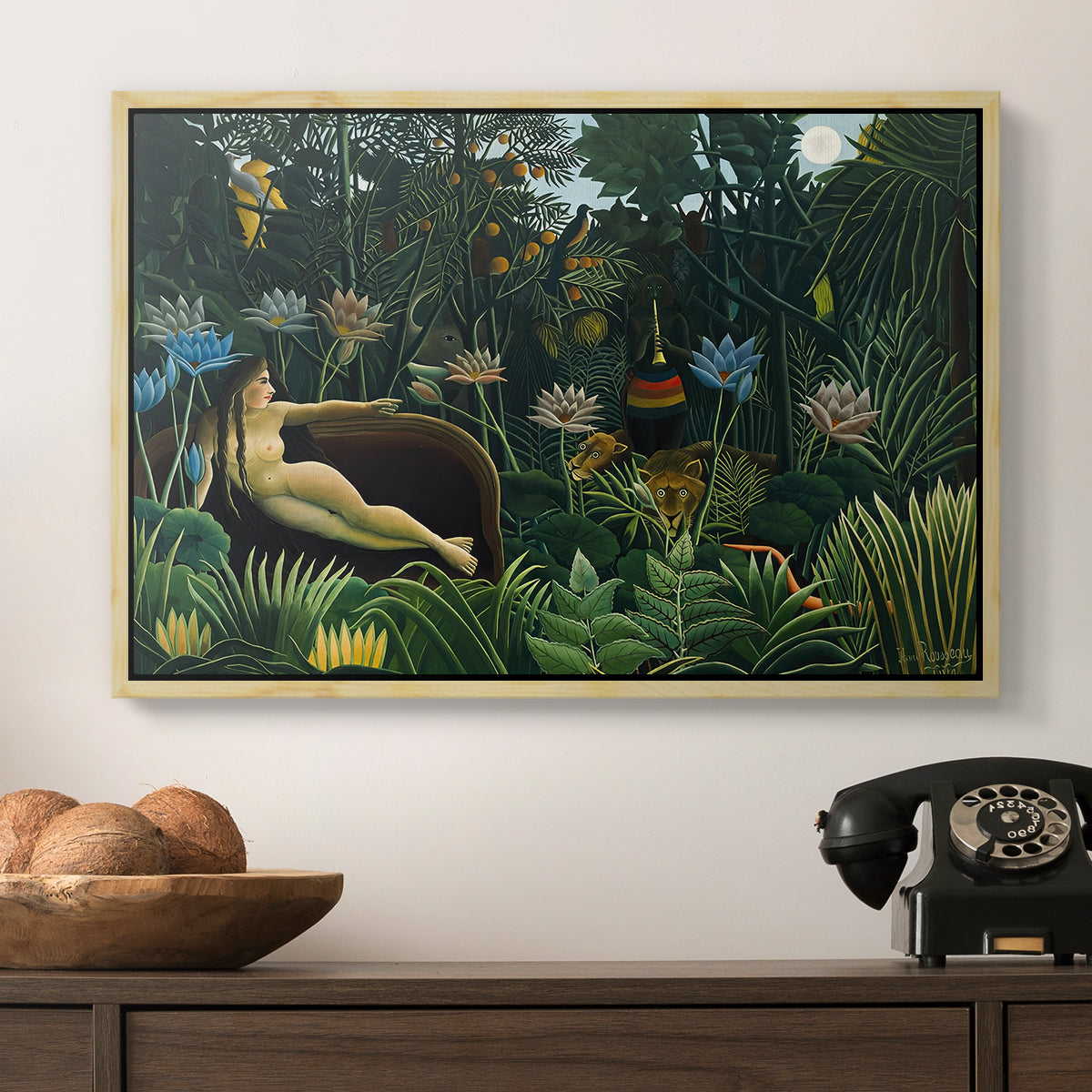 The Dream (Le Rêve), 1910 - Floater Framed Canvas Print