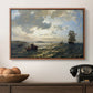 Fresh Breeze on the Norwegian Coast, 1876 - Floater Framed Canvas Print