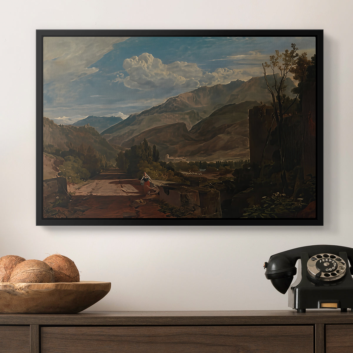 Bonneville, Savoy, 1803 - Floater Framed Canvas Print