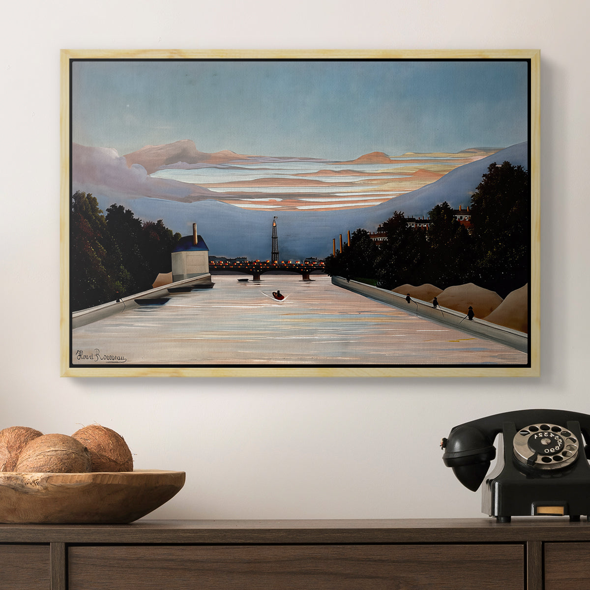The Eiffel Tower, c. 1898 - Floater Framed Canvas Print