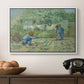 First Steps after Millet, 1890 - Floater Framed Canvas Print