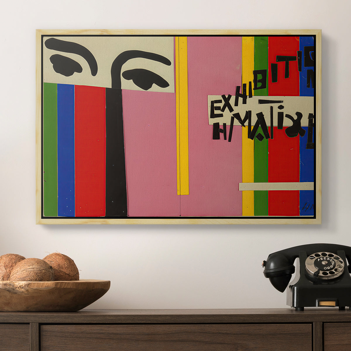 Design for Cover of Exhibition Catalogue, 1951 - Floater Framed Canvas Print