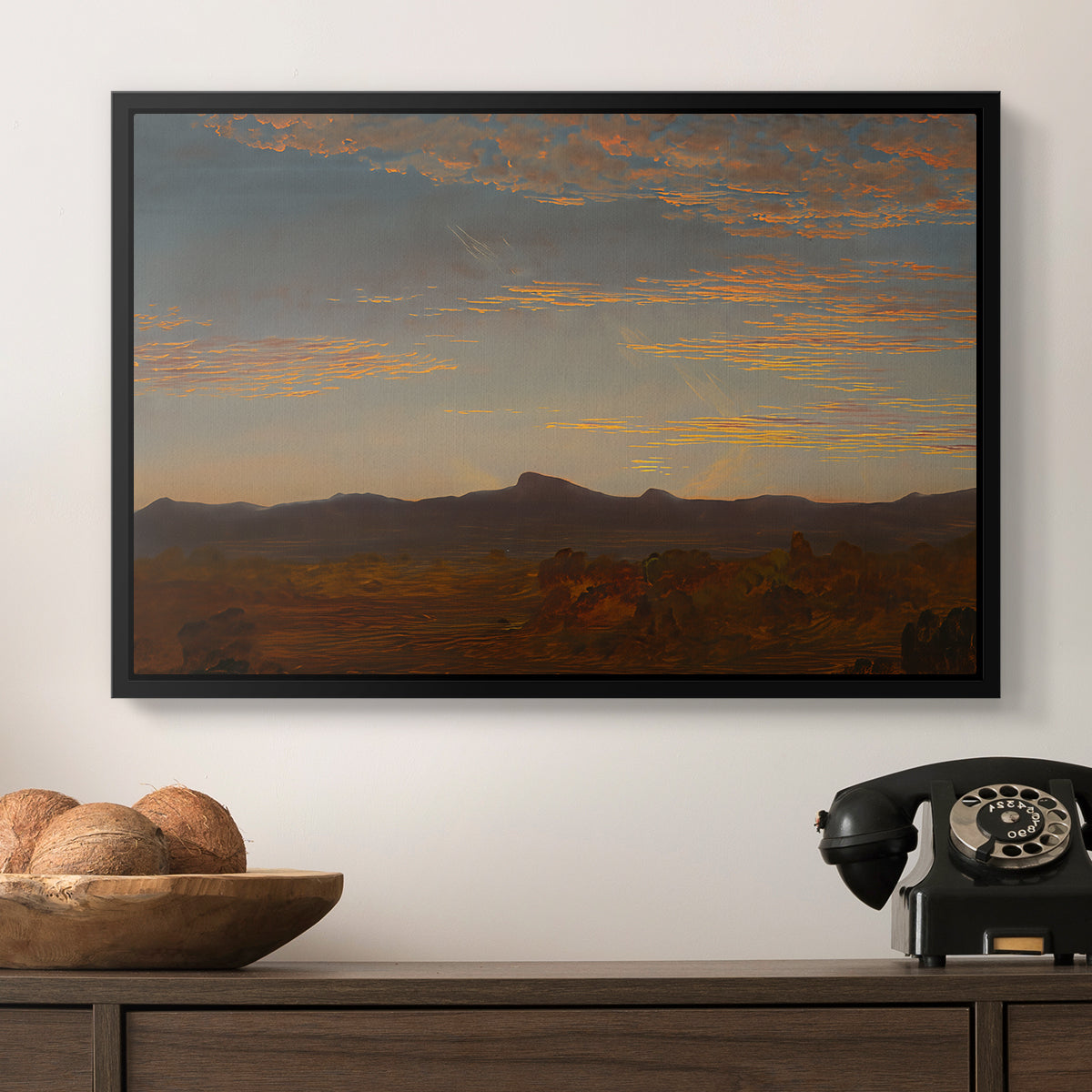 Study for "Catskill Creek", c. 1844-1845 - Floater Framed Canvas Print