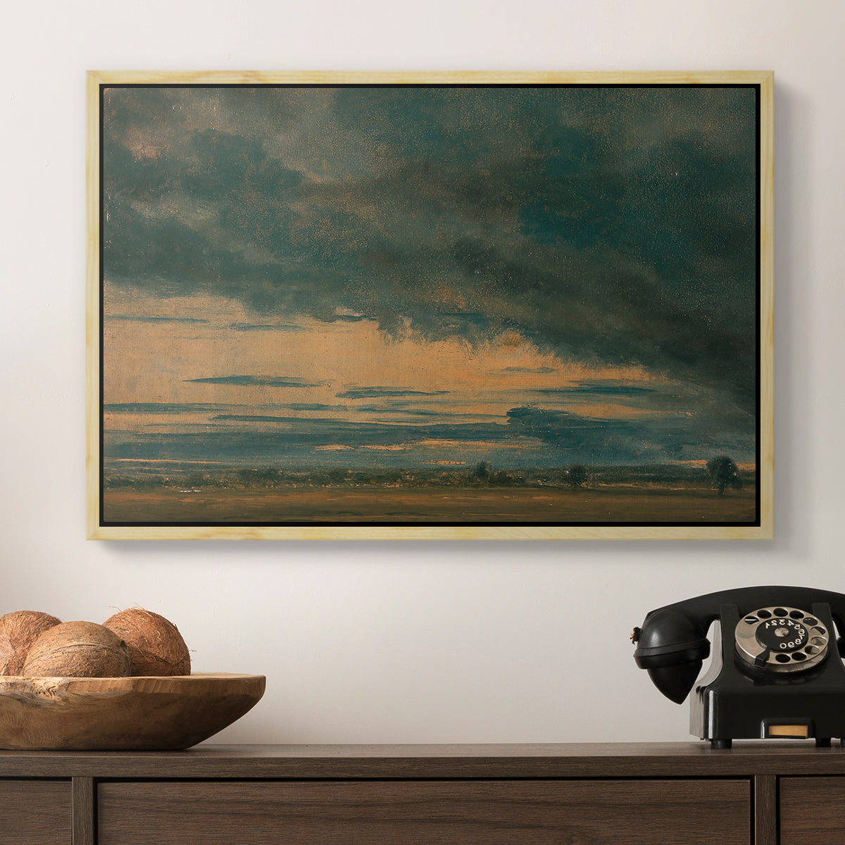 Cloud Study, c. 1821 - Floater Framed Canvas Print