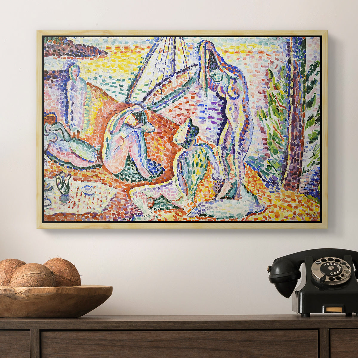 Luxe, Calme et Volupté, 1904 - Floater Framed Canvas Print