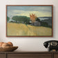 Fields of Wheat in Cagnes, 1918 - Floater Framed Canvas Print