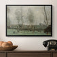 Washerwomen in a Willow Grove, c. 1871 - Floater Framed Canvas Print