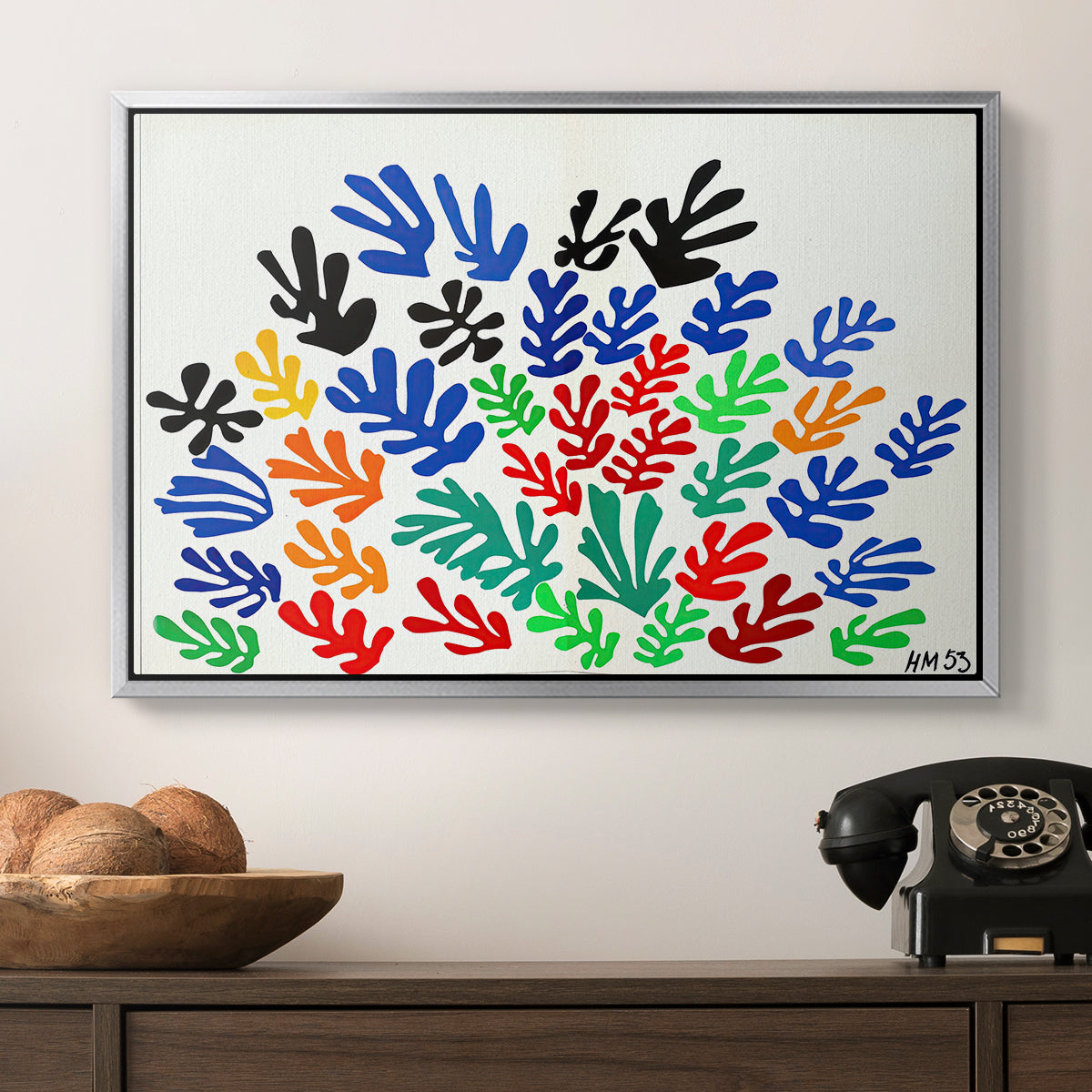 The Sheaf (La gerbe), 1953 - Floater Framed Canvas Print