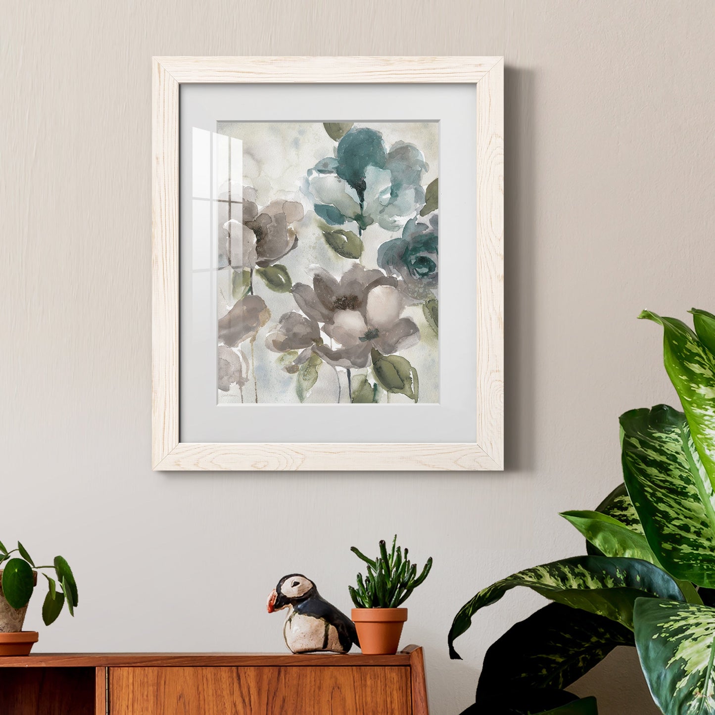 Topaz Garden II - Barnwood Framed Art Print