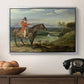 John Levett Hunting at Wychnor, Staffordshire, 1818 - Floater Framed Canvas Print