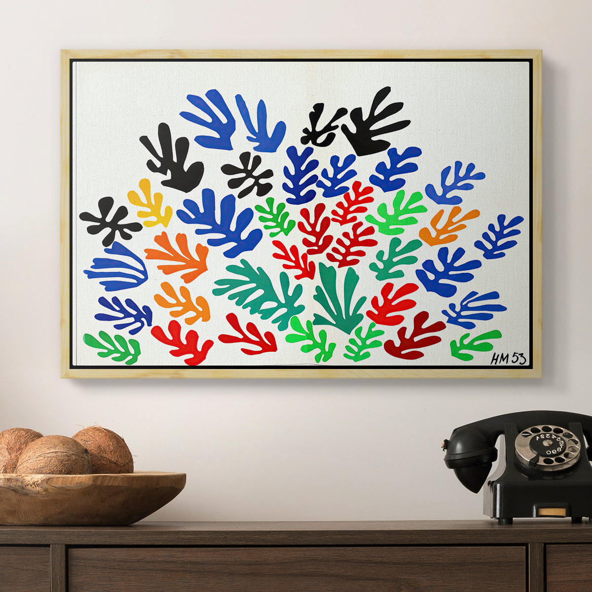 The Sheaf (La gerbe), 1953 - Floater Framed Canvas Print