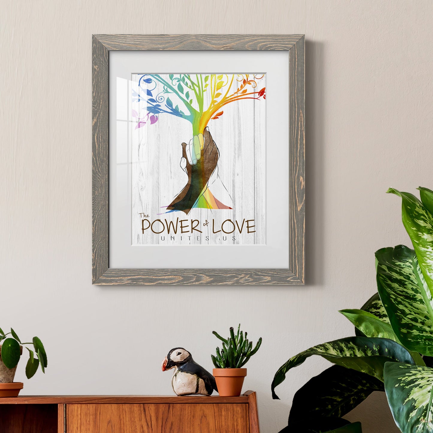 Power of Love - Premium Framed Print - Distressed Barnwood Frame - Ready to Hang