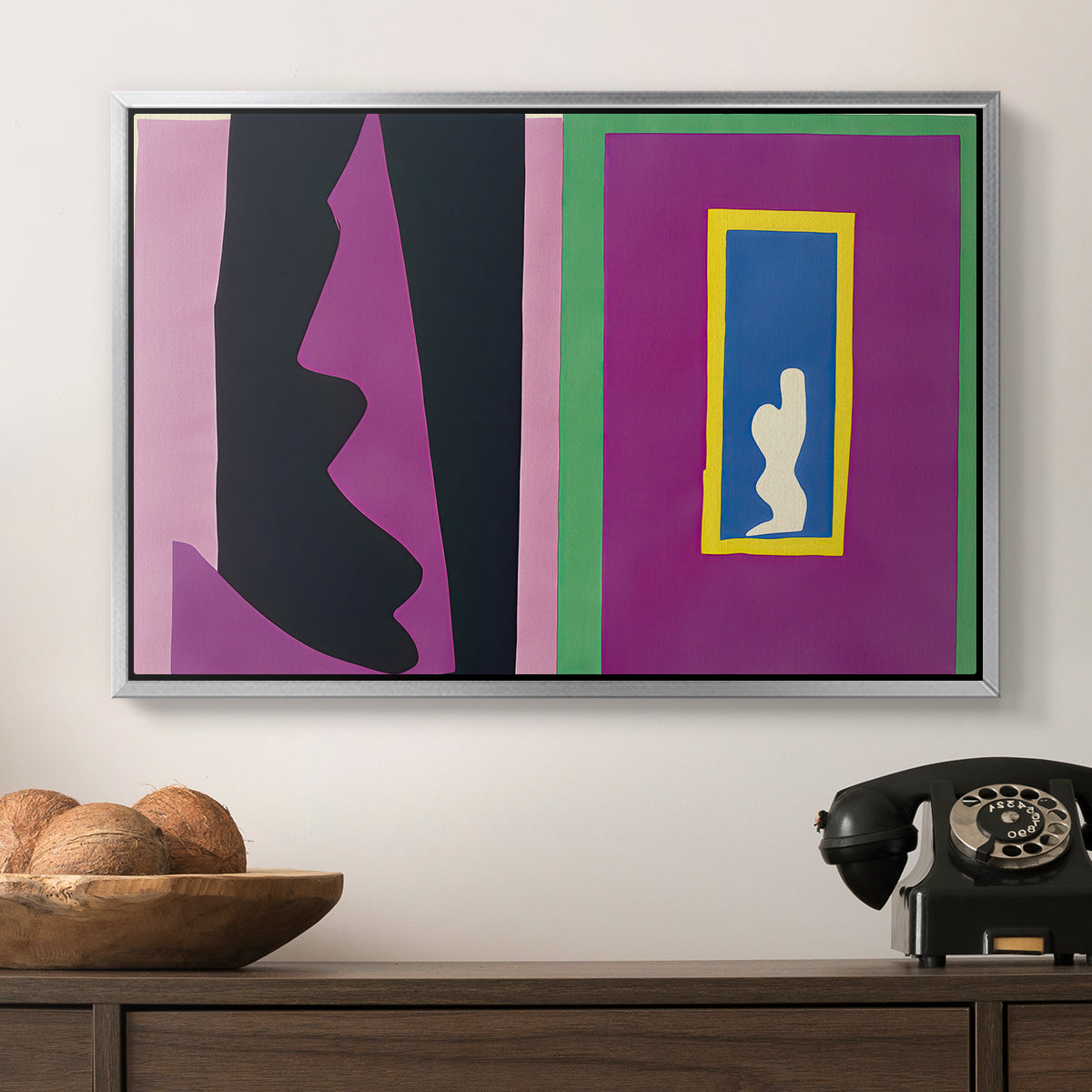 Destiny (Le destin), from Jazz, 1947 - Floater Framed Canvas Print