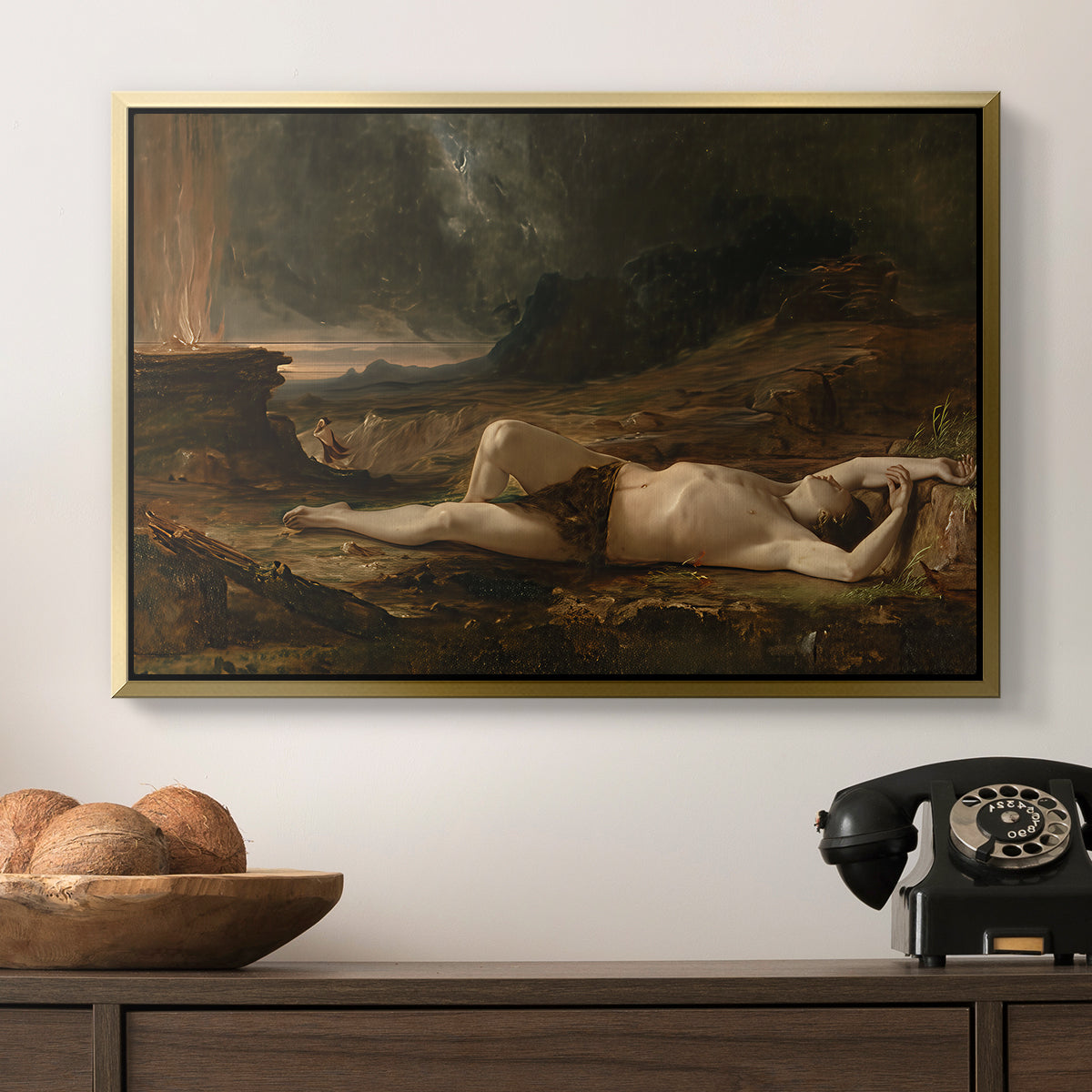 The Dead Abel, 1832 - Floater Framed Canvas Print