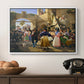 Romans Gathered for Merriment at an Osteria, 1839 - Floater Framed Canvas Print