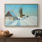 Shoveling Snow on a Beautiful Winter Day, c. 1898 - Floater Framed Canvas Print