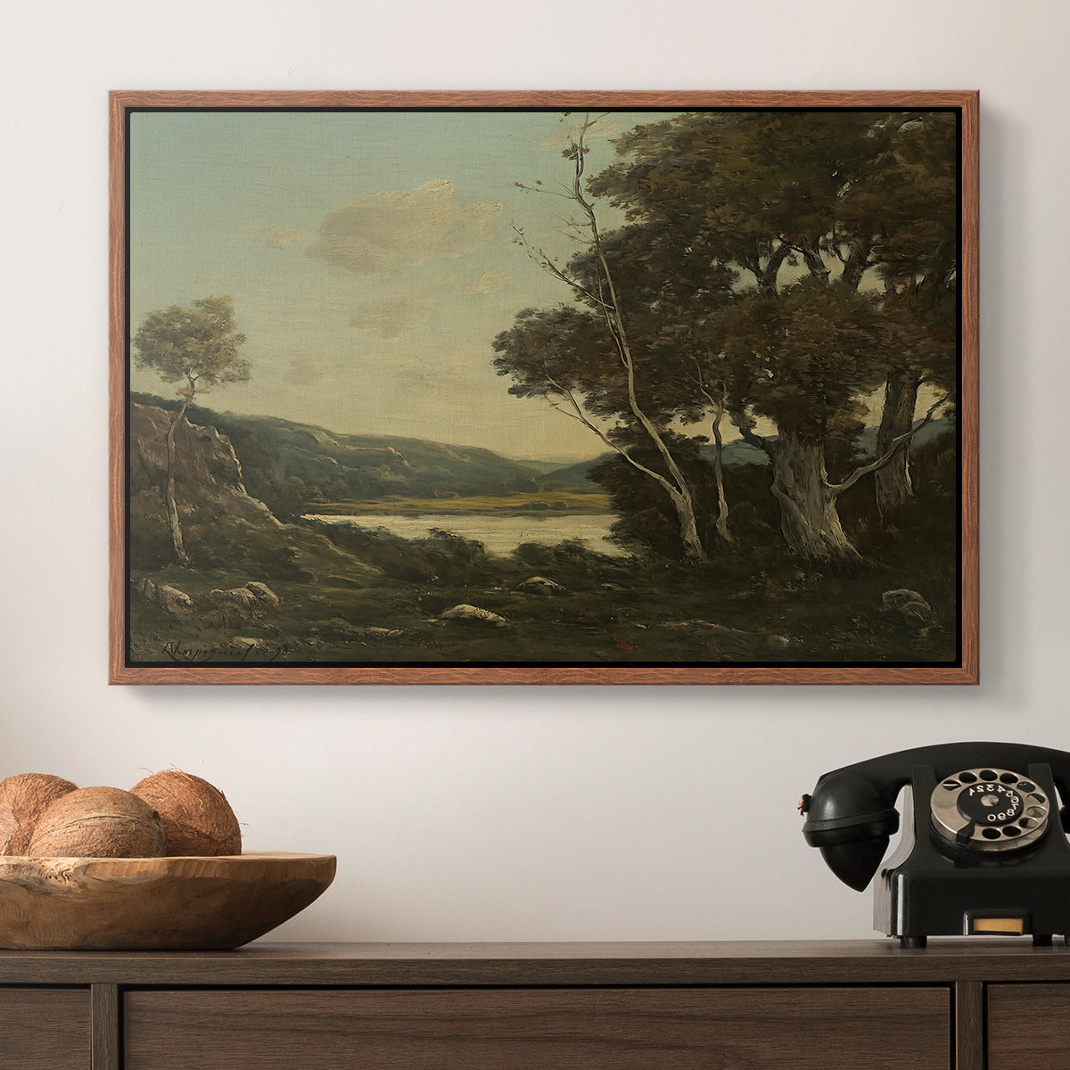 Landscape, 1898 - Floater Framed Canvas Print