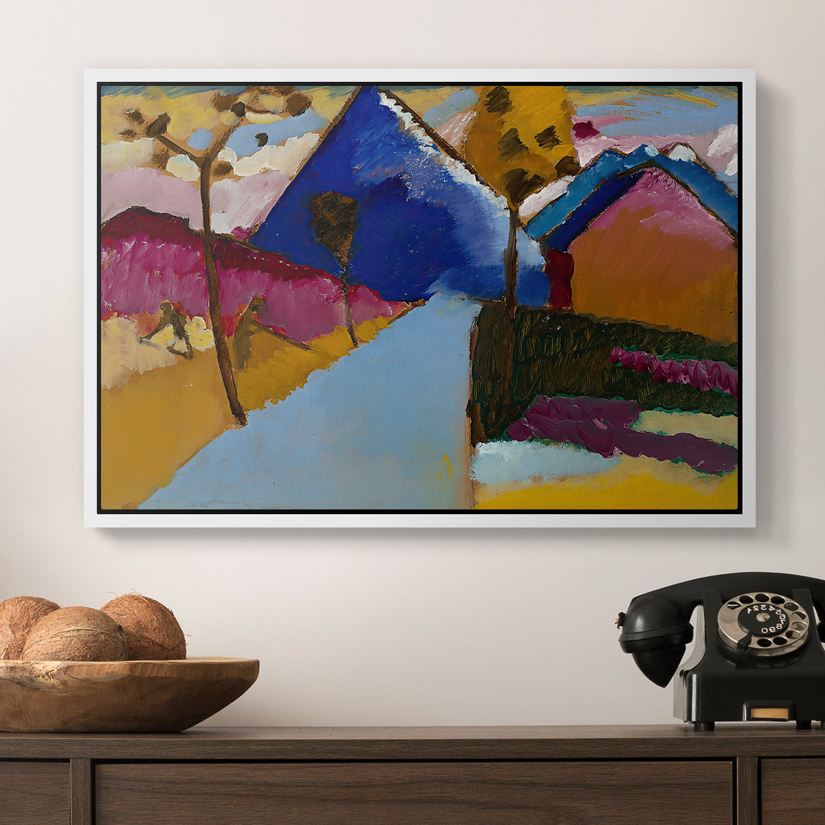 Kochel Straight Street, 1909 - Floater Framed Canvas Print