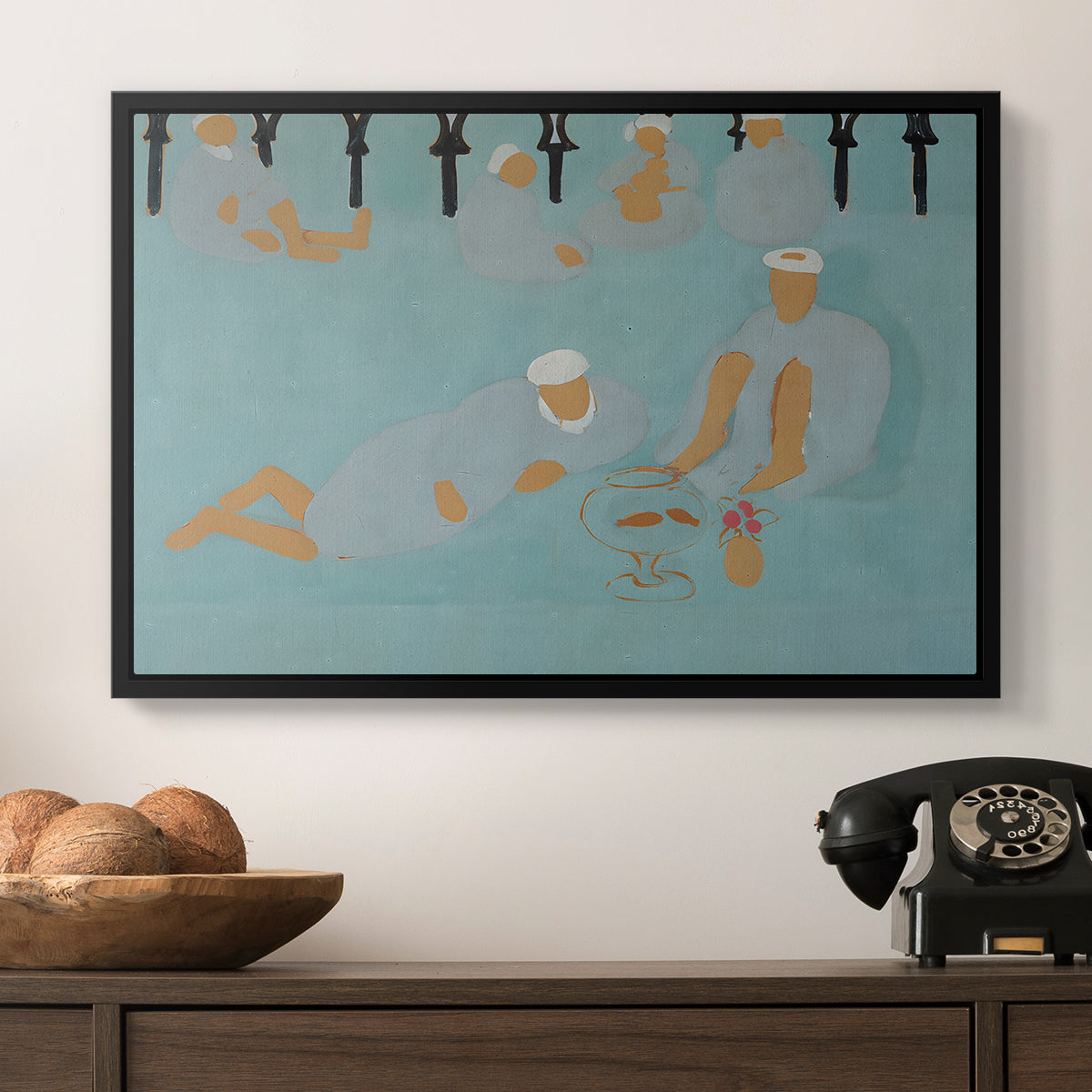 Arab Coffeehouse (Le café Maure), 1913 - Floater Framed Canvas Print