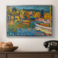Study for Autumn Landscape with Boats, 1908 - Floater Framed Canvas Print