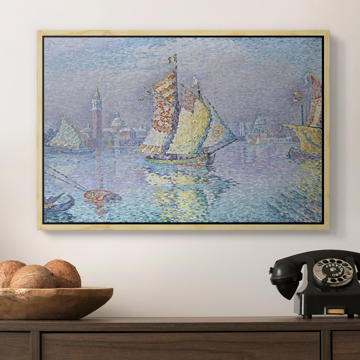 Venice, the Yellow Sail, 1904 - Floater Framed Canvas Print