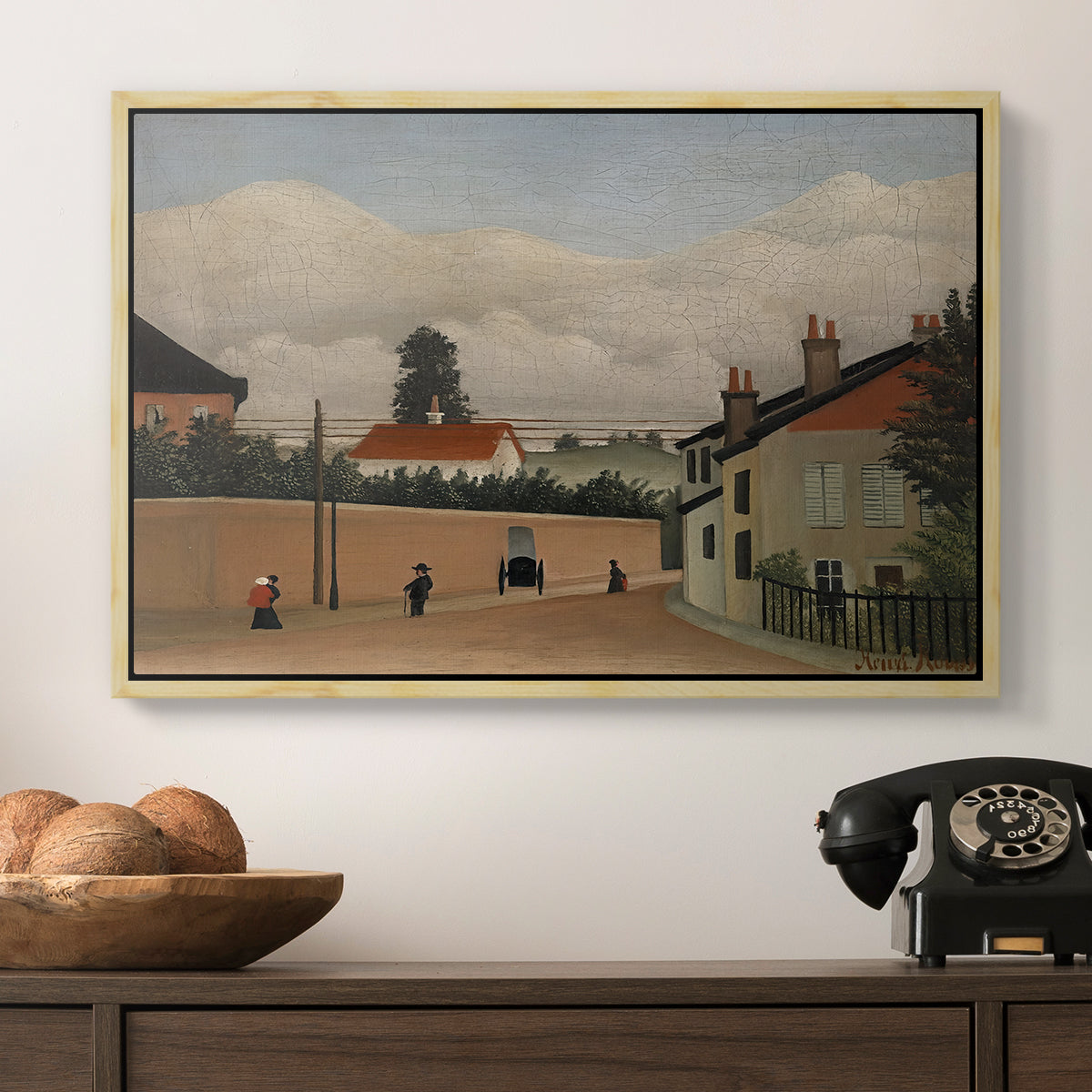 Outskirts of Paris, c. 1906-1910 - Floater Framed Canvas Print