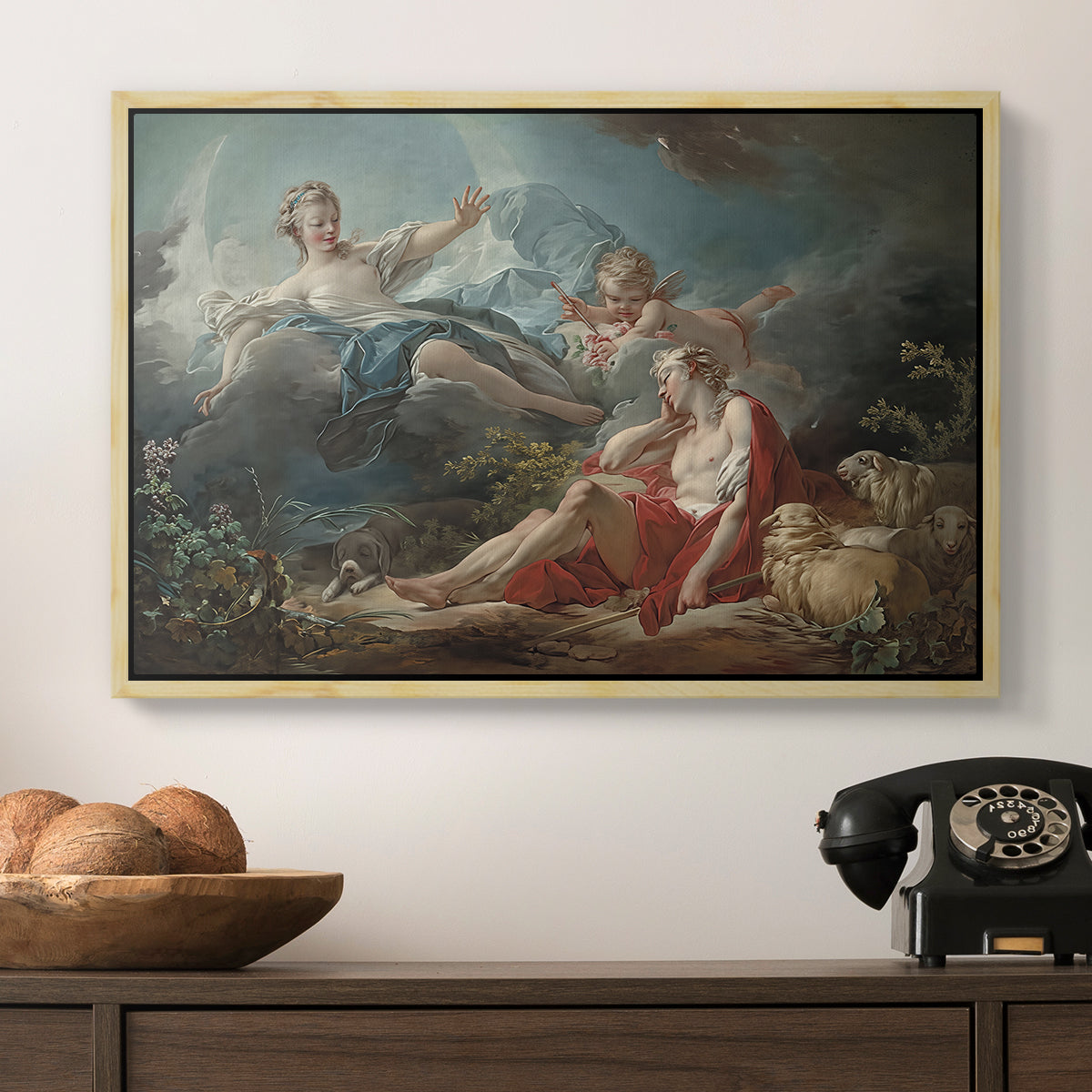 Diana and Endymion, c. 1753-1756 - Floater Framed Canvas Print