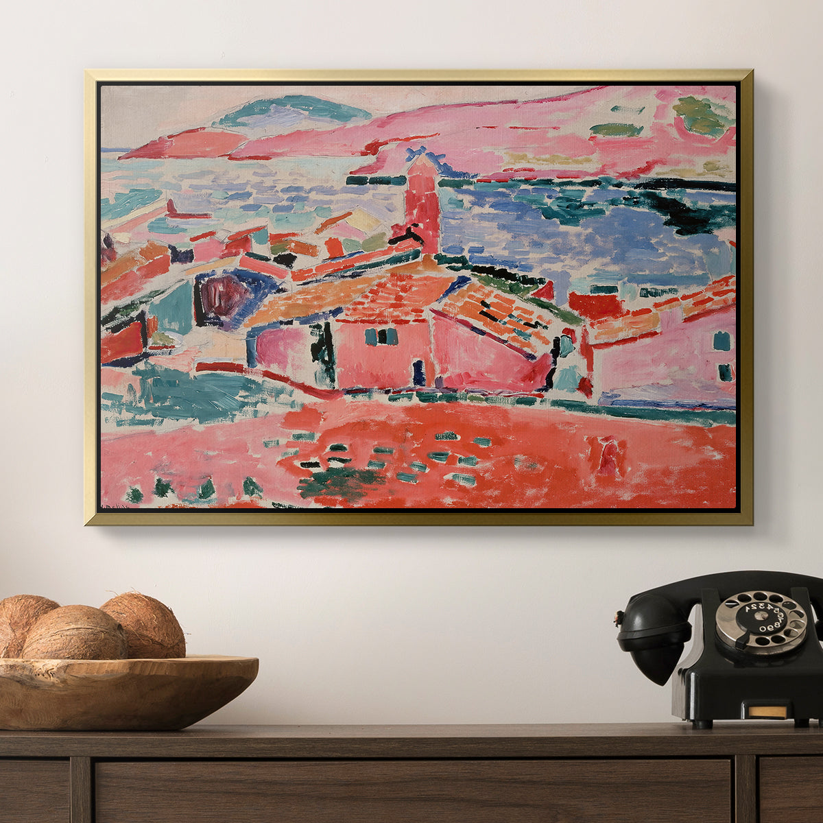 View of Collioure, 1905 - Floater Framed Canvas Print