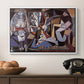 Women of Algiers (Version O), 1955 - Floater Framed Canvas Print