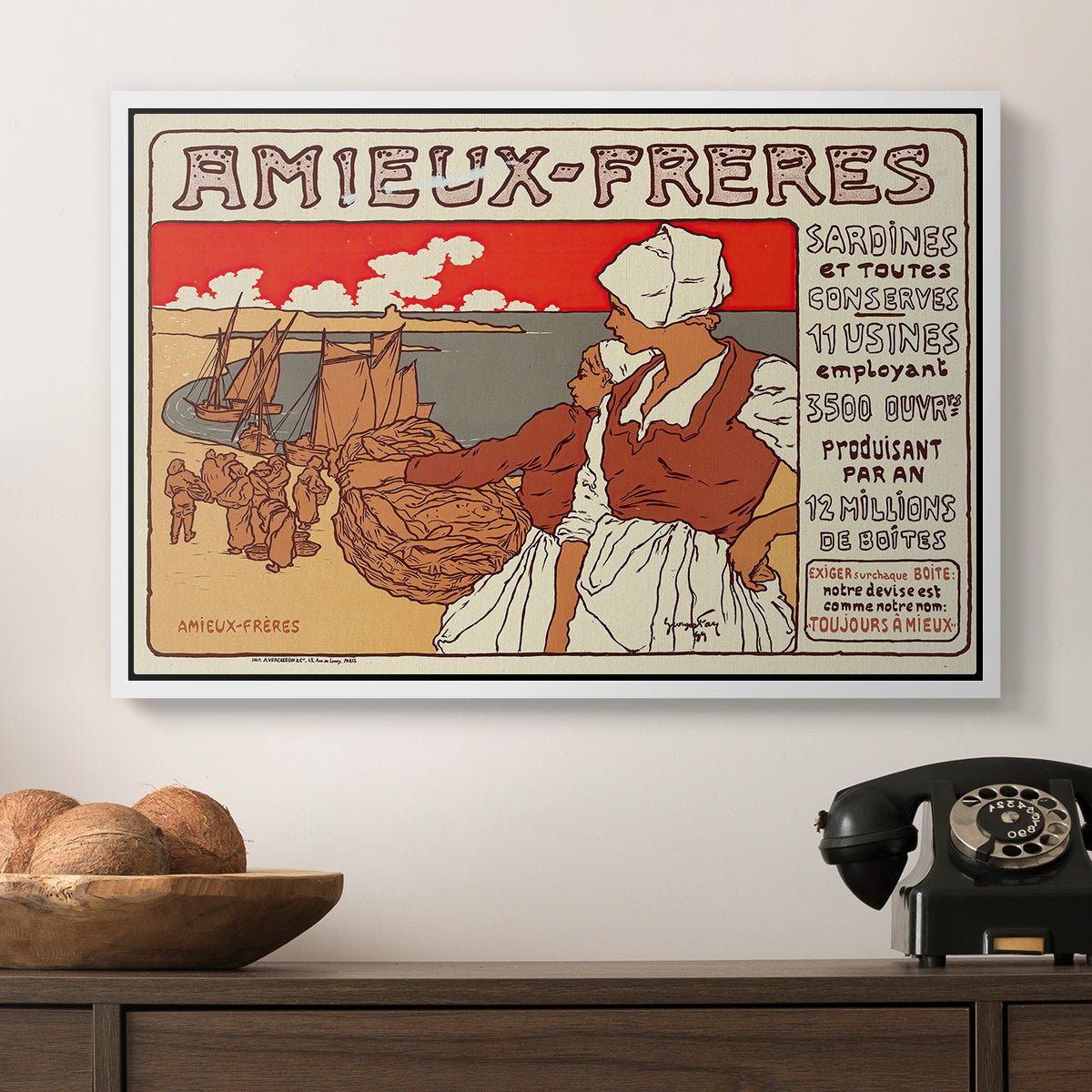 Amieux-Frères (Advertising Poster), 1899 - Floater Framed Canvas Print