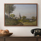 Village Landscape with Church, 1891 - Floater Framed Canvas Print