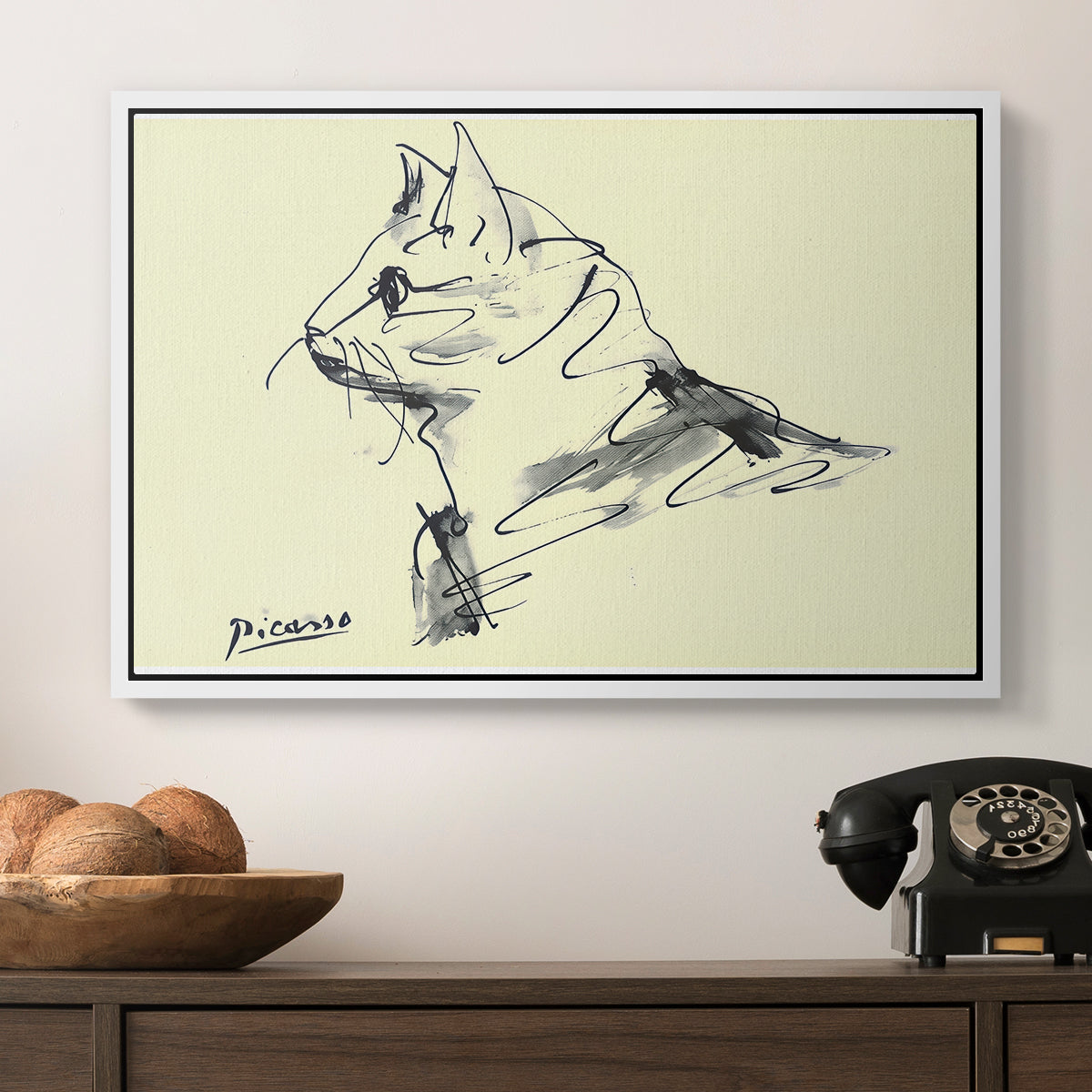 Cat (Le chat), c. 1961 - Floater Framed Canvas Print
