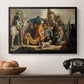 David with Goliath's Head in front of Saul, for Rembrandt, 1627 - Floater Framed Canvas Print