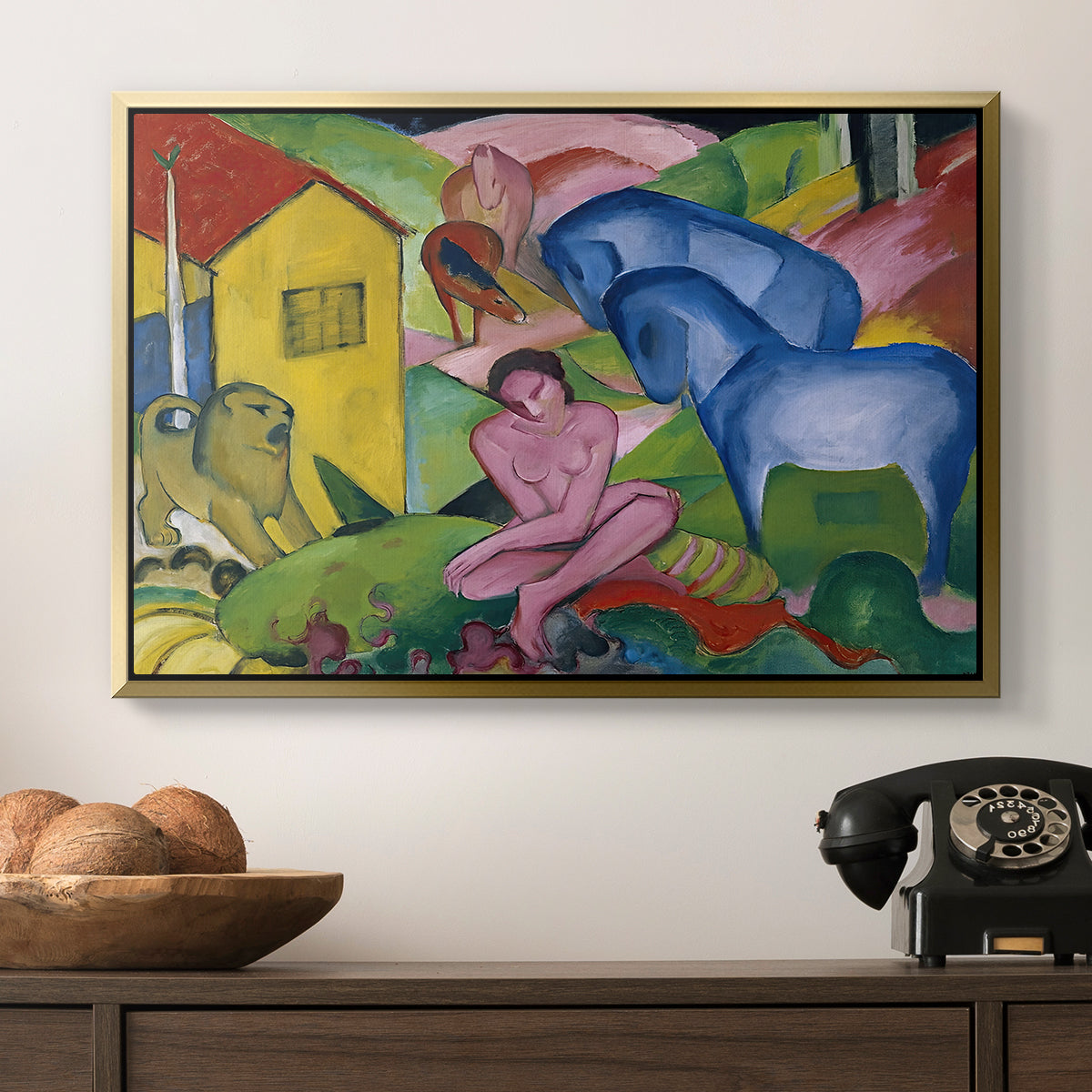 The Dream, 1912 - Floater Framed Canvas Print