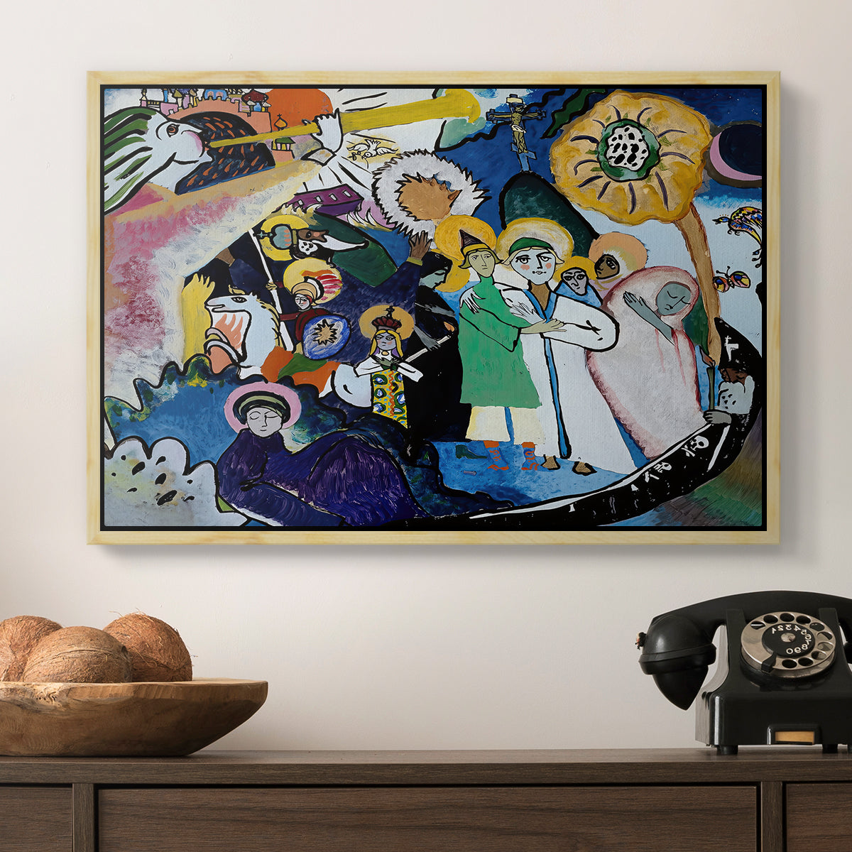 All Saints Day I, 1911 - Floater Framed Canvas Print