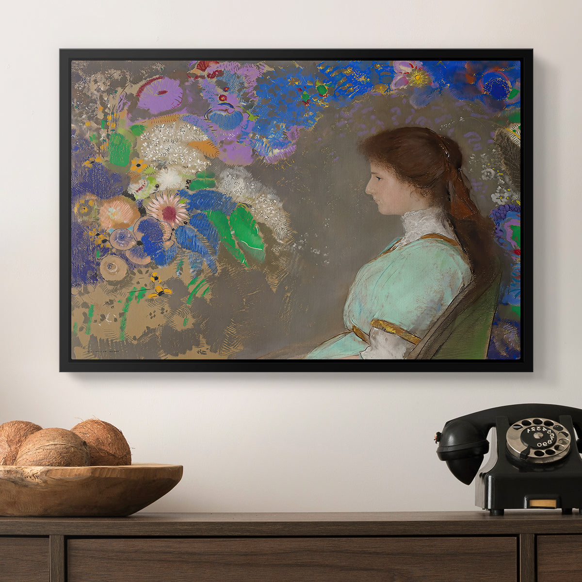 Portrait of Violette Heymann, 1910 - Floater Framed Canvas Print