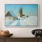 Shoveling Snow on a Beautiful Winter Day, c. 1898 - Floater Framed Canvas Print