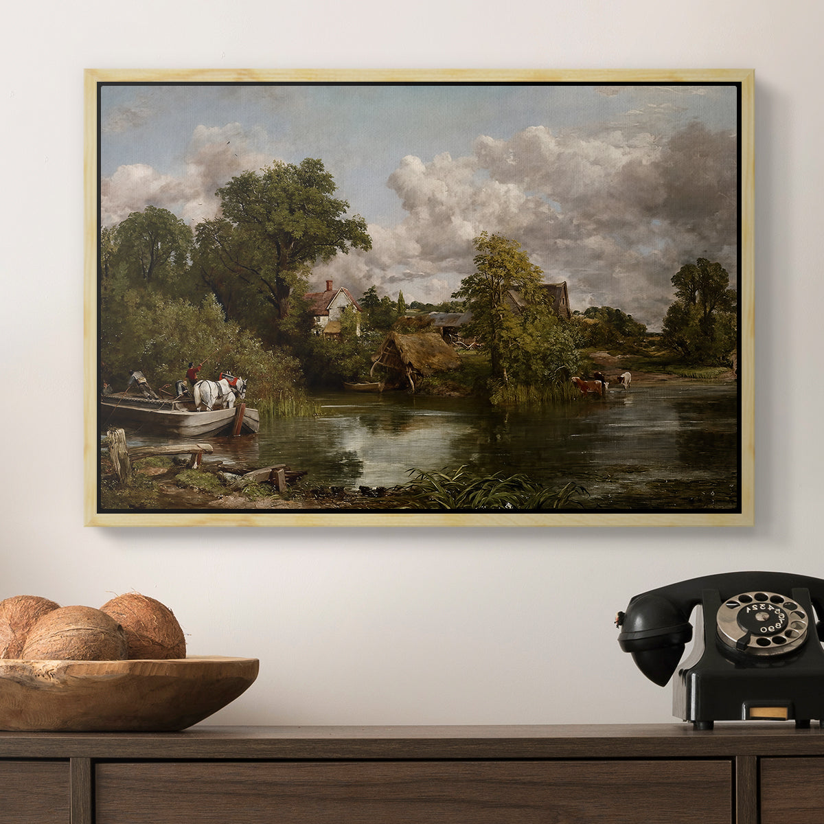 The White Horse, 1819 - Floater Framed Canvas Print