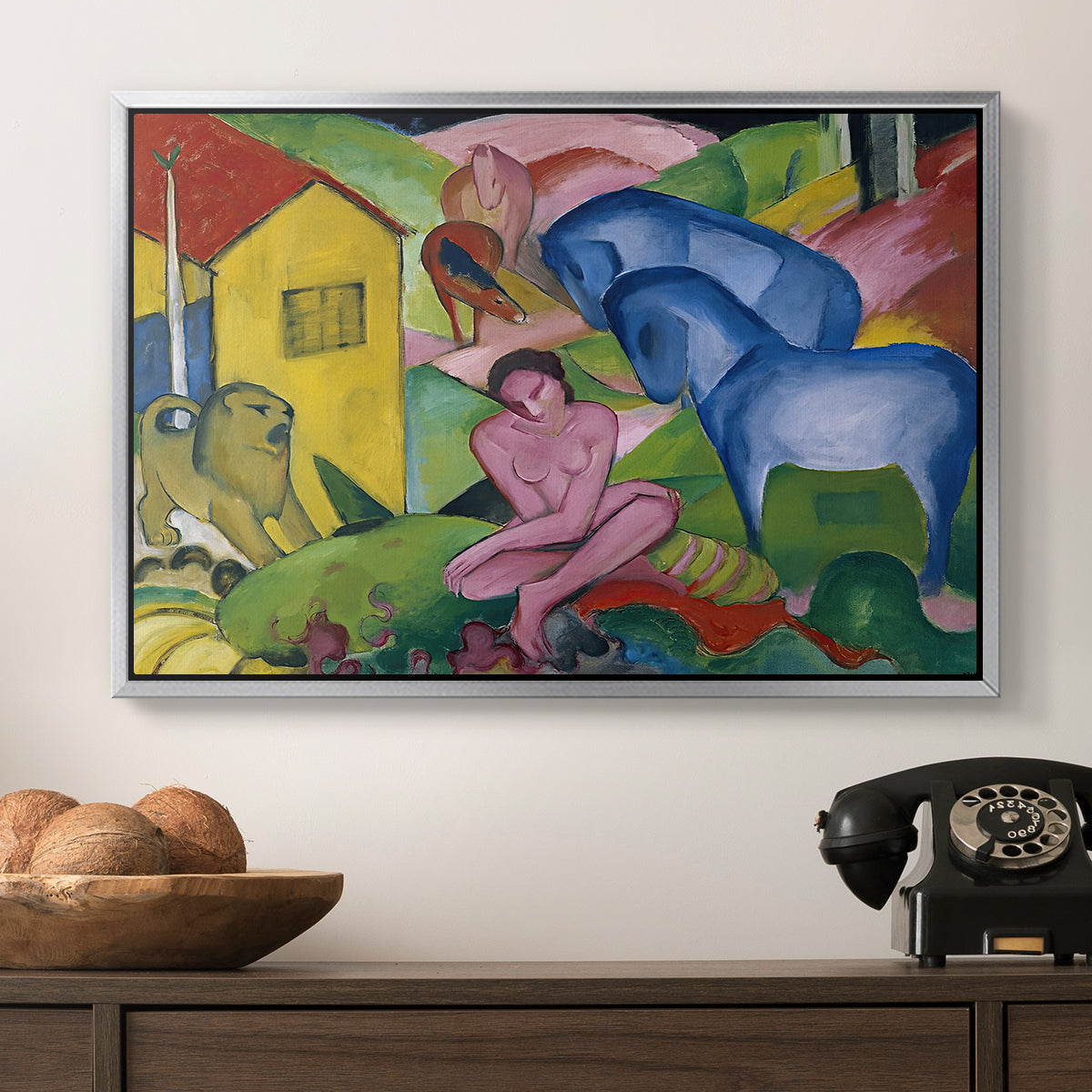The Dream, 1912 - Floater Framed Canvas Print