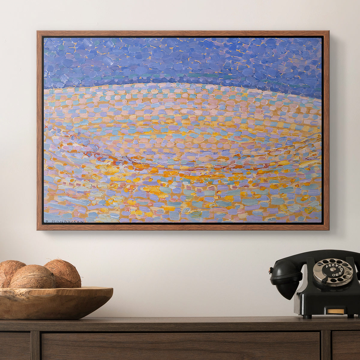 Dune III, 1909 - Floater Framed Canvas Print